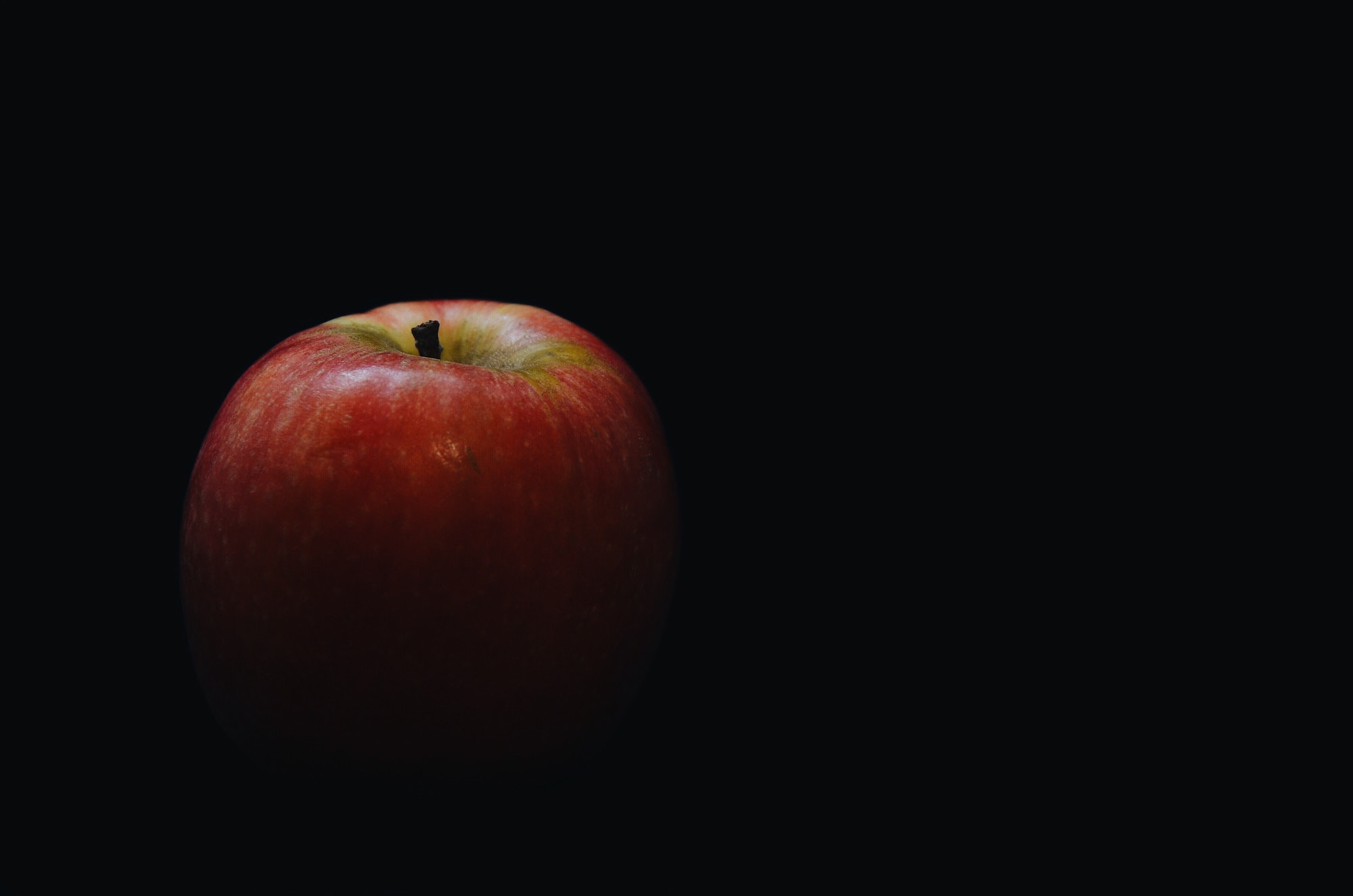 Studiofoto eines Apfels