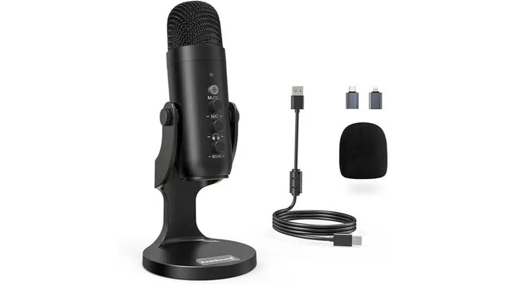 Zealsound USB-Mikrofon für PC, Handy, PS4, PS5