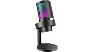 FIFINE USB-Mikrofon für PC, Streaming und Gaming (RGB-Steuerung, Mute-Schalter, Kopfhöreranschluss)