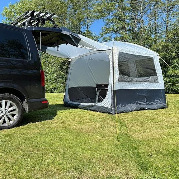 10 beste Campingzelte, die jedes Wetter überstehen, dem du begegnest 5 Busvorzelt für 4-6 Personen (250x250cm)