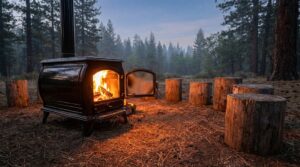 perfekter Holzofen für draußen
