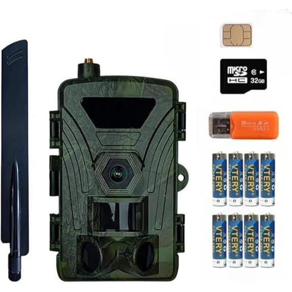 7 Beste Fotofallen für den Garten, die Einbrecher abschrecken 2 PR802G X50 4G LTE-Wildkamera mit SIM-Karte